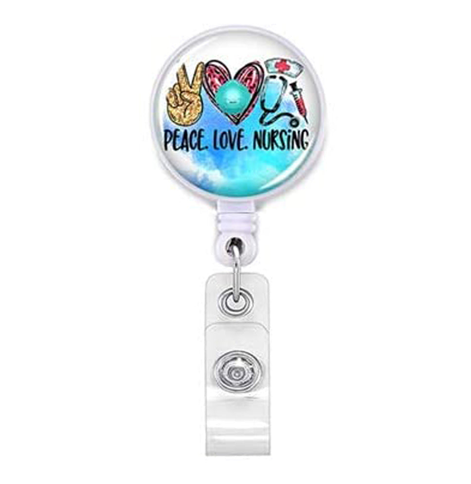 Llavero retráctil de enfermera de tubo de aguja de estetoscopio ABS al por mayor