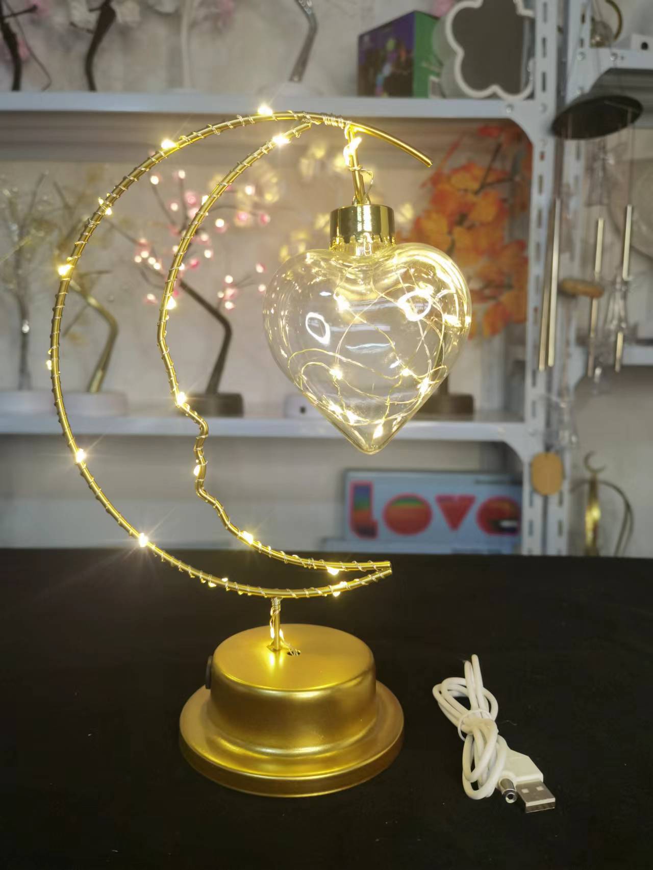 Wholesale Wrought Iron Moon Indoor Decoration