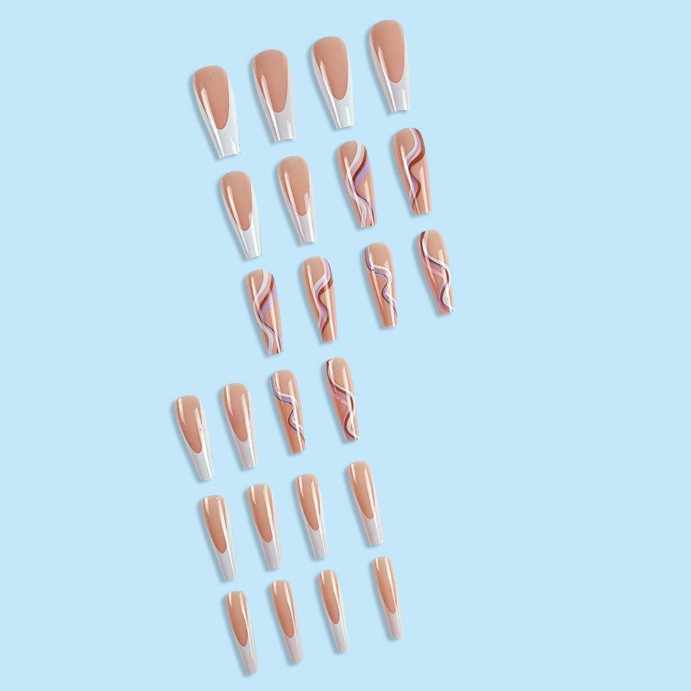 Wholesale Three-color Patchwork Plastic Manicure Chips