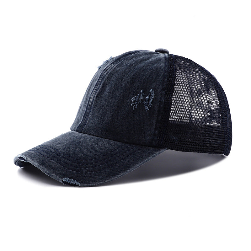 Wholesale Cotton Leopard Camouflage Ponytail Baseball Cap