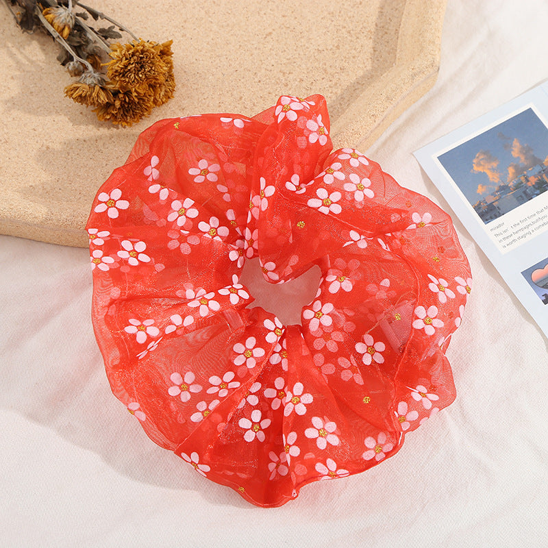 Wholesale LED Floral Tulle Hair Ties