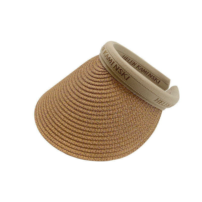 Wholesale Straw Beach Sunscreen Empty Hat