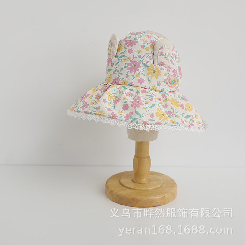 Wholesale Cotton Children's Large Brim Empty Top Hat