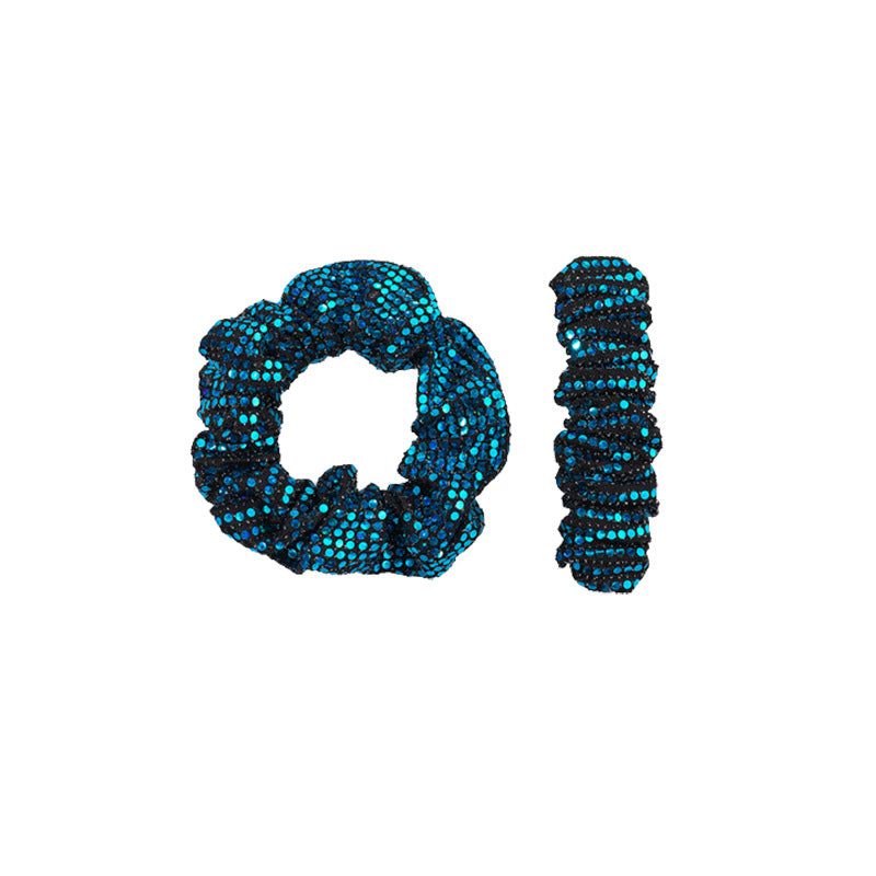 Wholesale Sequin Fabric Hair Scrunchies Hair Clips Set