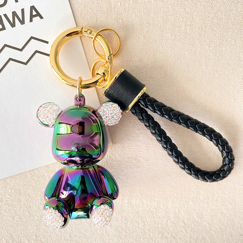 Tesoro de resina de resina al por mayor tesoro con incrustaciones de diamantes de oso de diamante