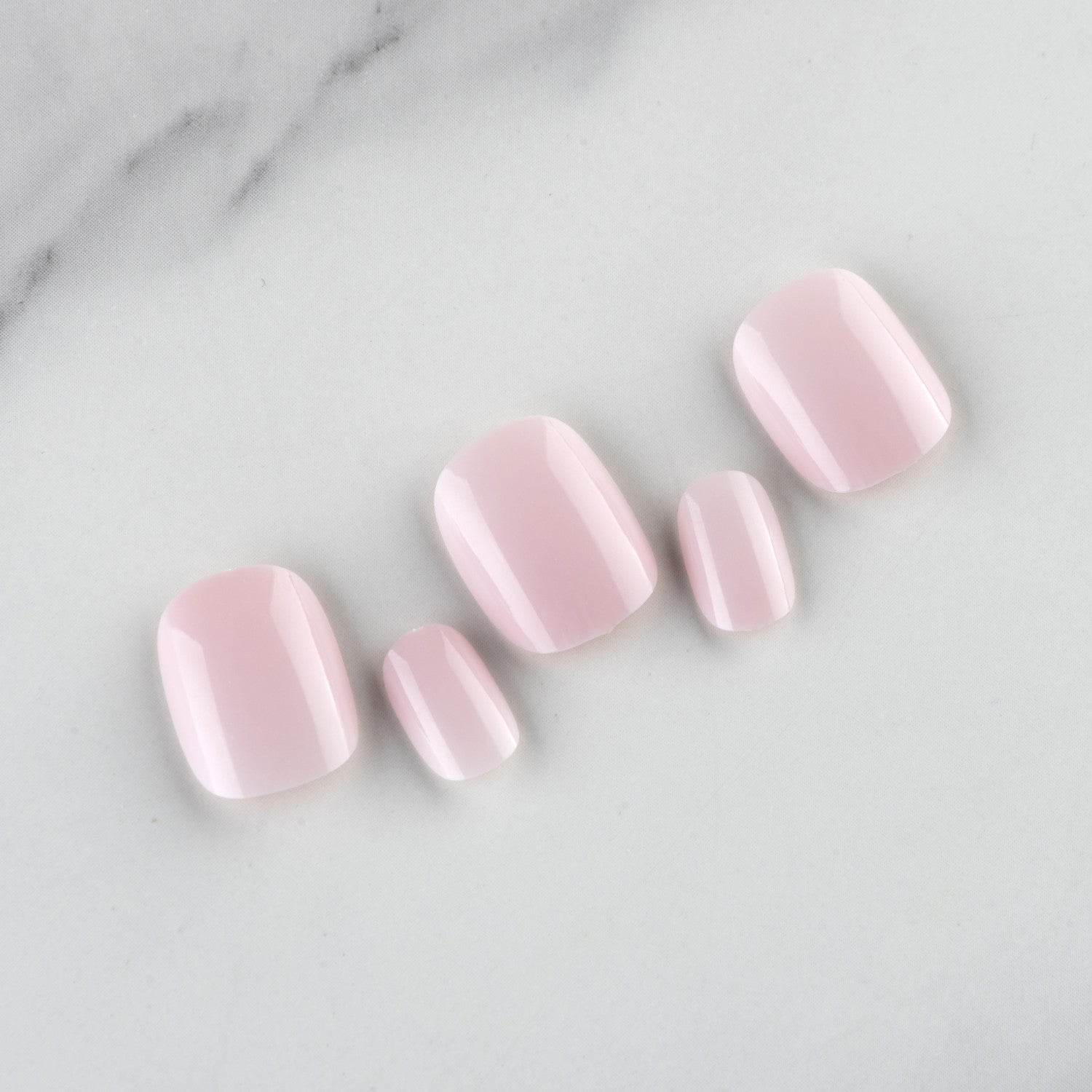 Wholesale Short Glossy Plastic Nail Stickers