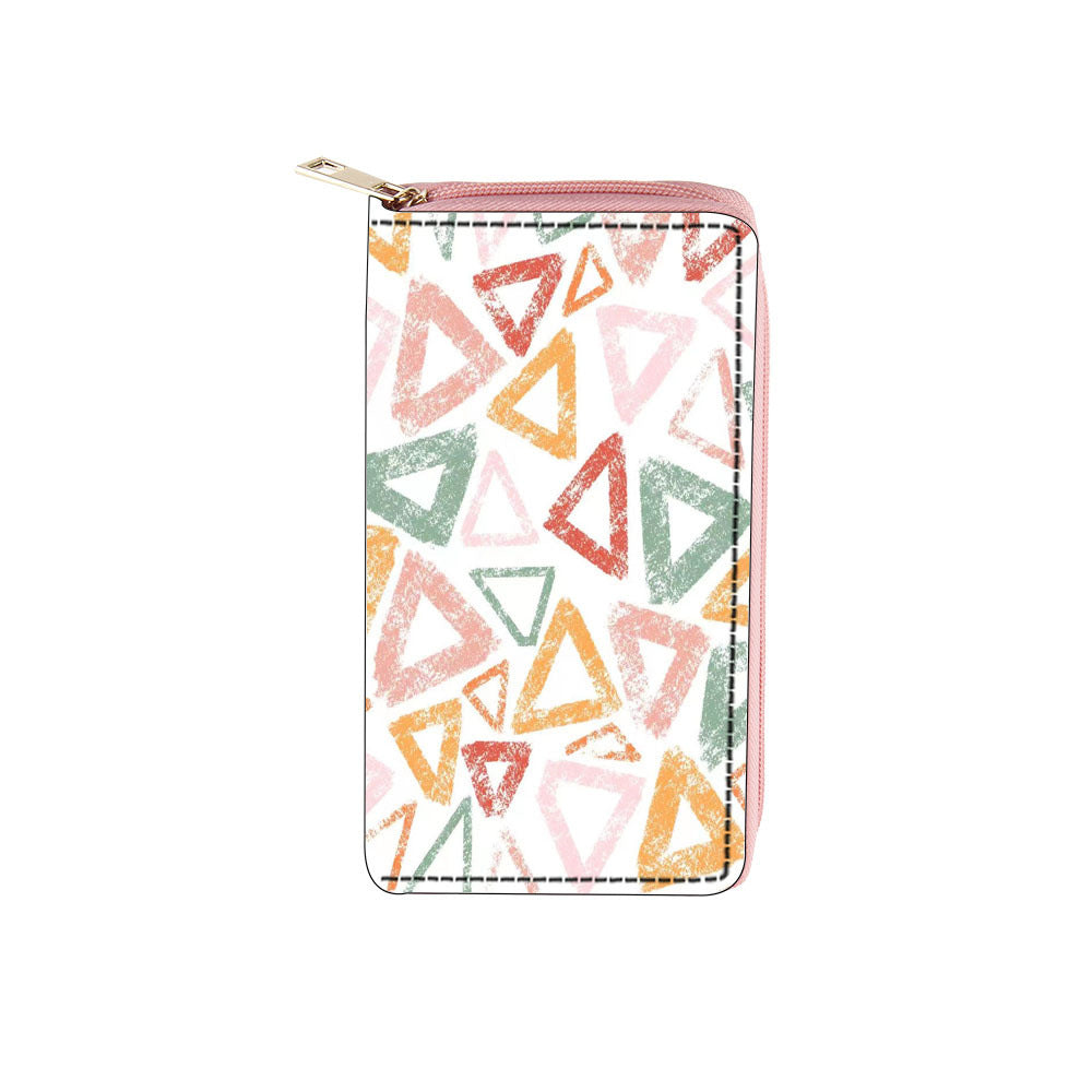 Wholesale Peacock Feather PU Zipper Wallet