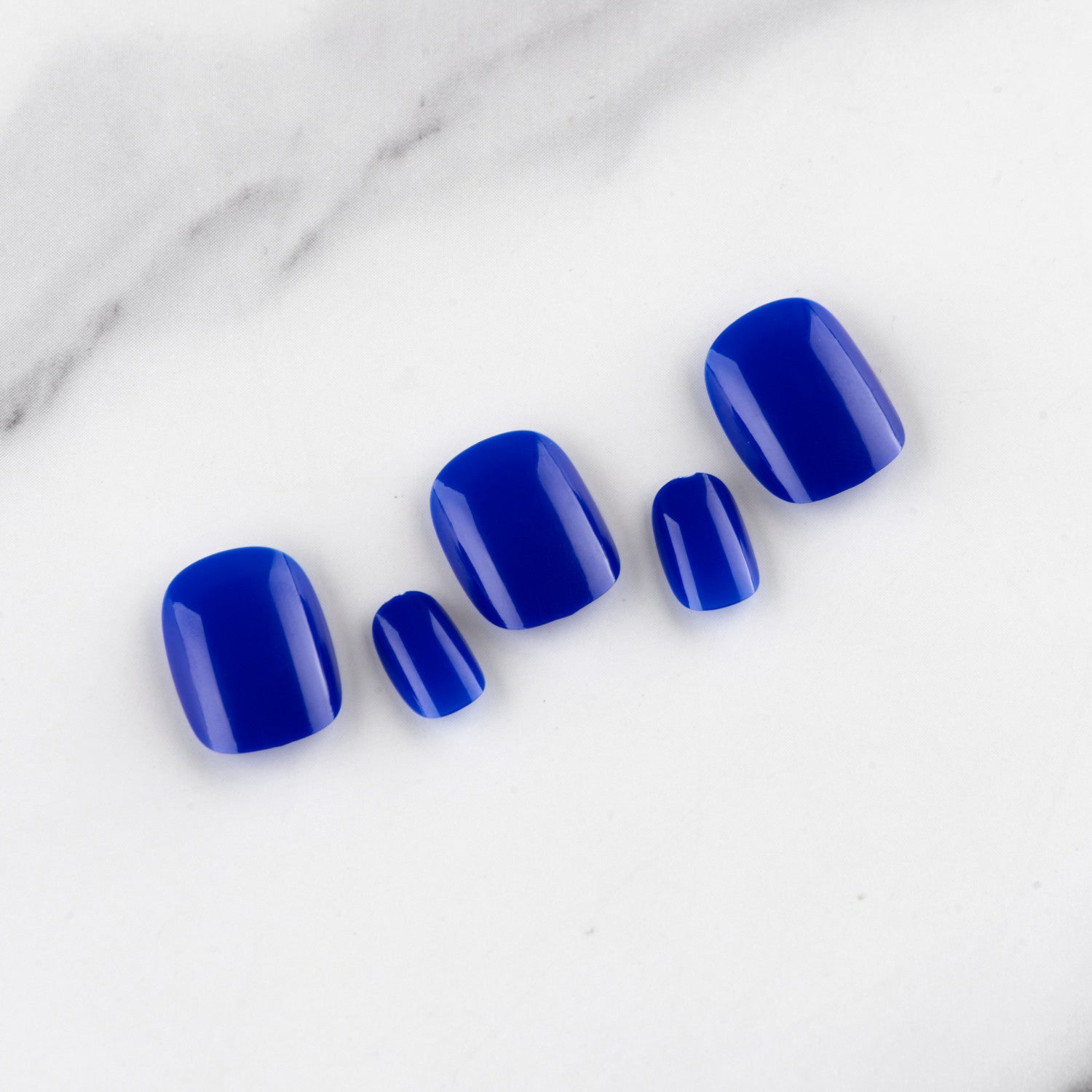 Wholesale Short Glossy Plastic Nail Stickers