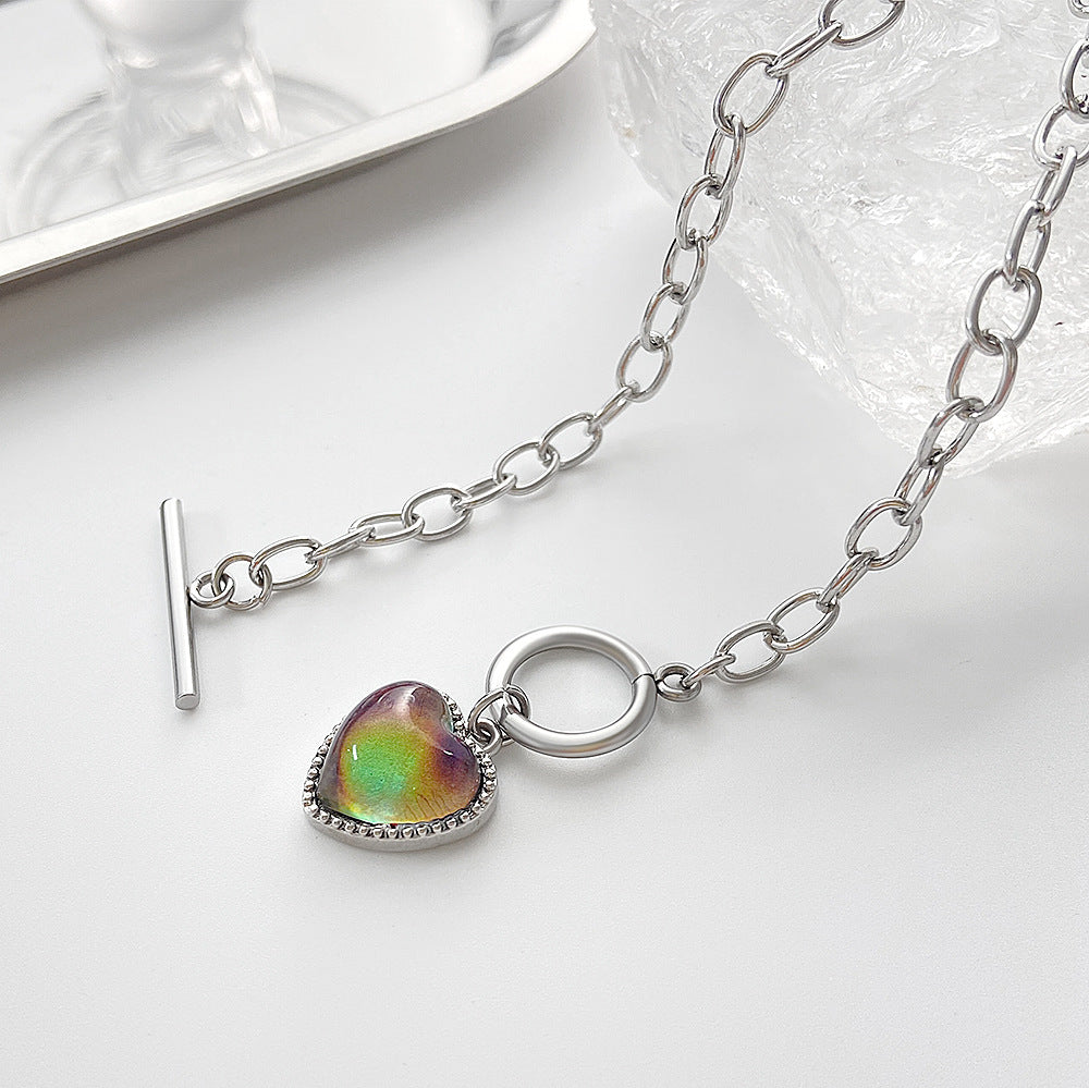 Pulsera Cobre Corazon Termocrómico al por mayor