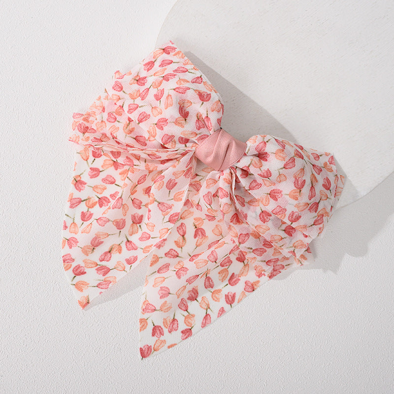 Venta al por mayor Pinza de pelo del nudo del arco de la malla de la tela