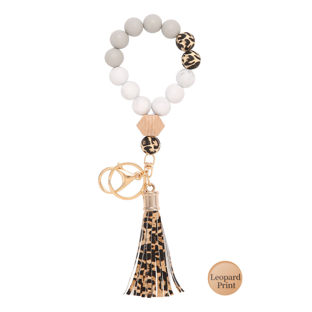 Llavero De Muñeca De Cuentas De Silicona al por mayor