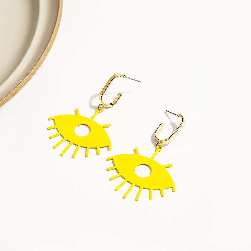 Wholesale Vintage Punk Devil Eye Alloy Earrings