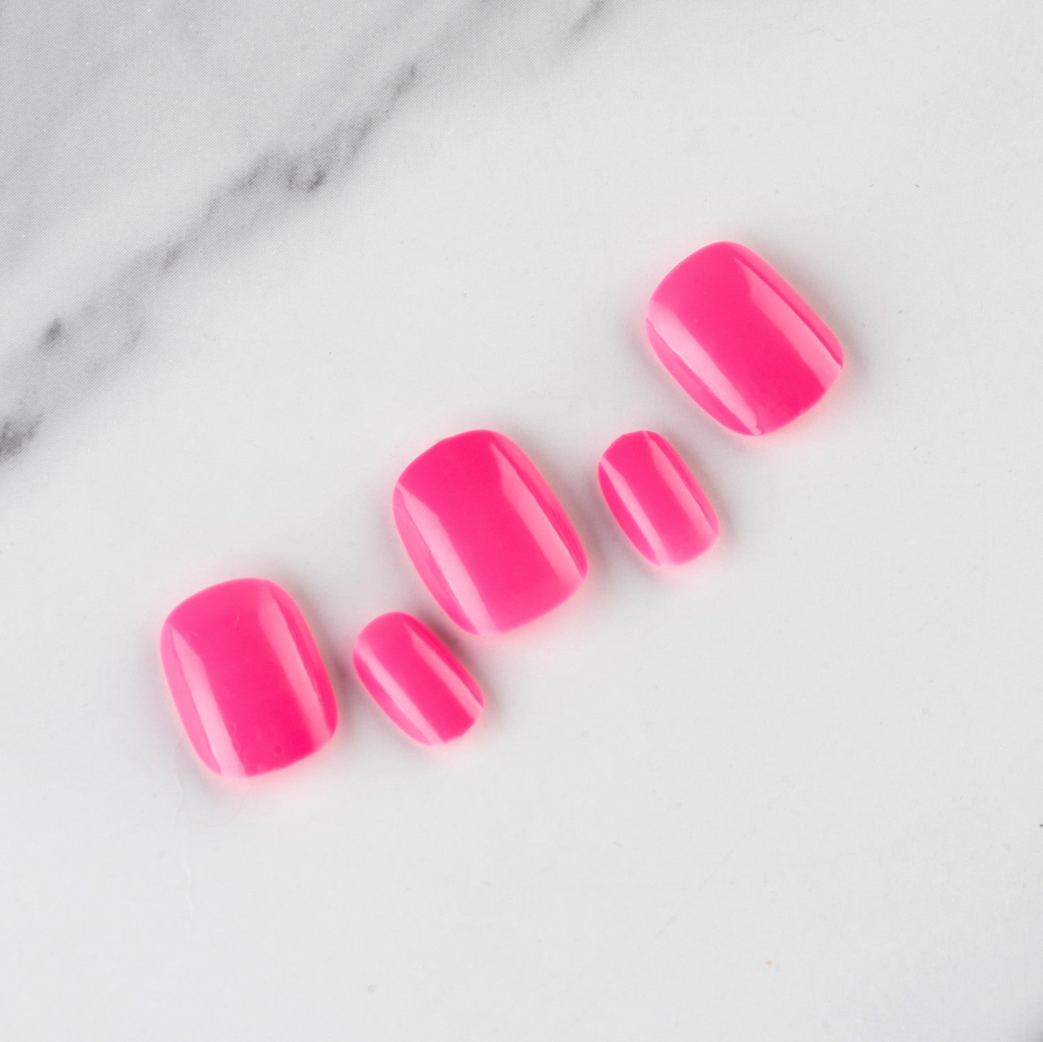 Wholesale Short Glossy Plastic Nail Stickers