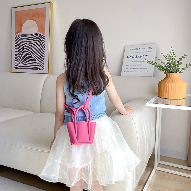 La bolsa de mensajero al por mayor del pétalo de la flor del nuevo estilo de la PU