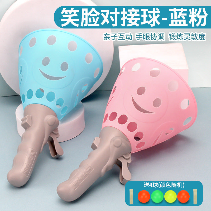 Venta al por mayor JUGUETE plástico de la bola elástica doble de los niños