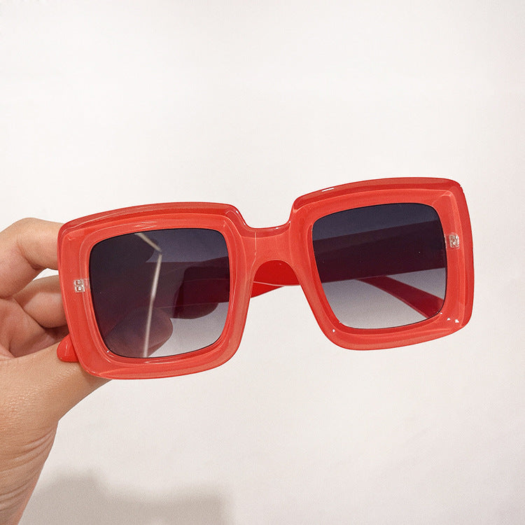 Gafas de sol de marco grande de PC cuadrado al por mayor