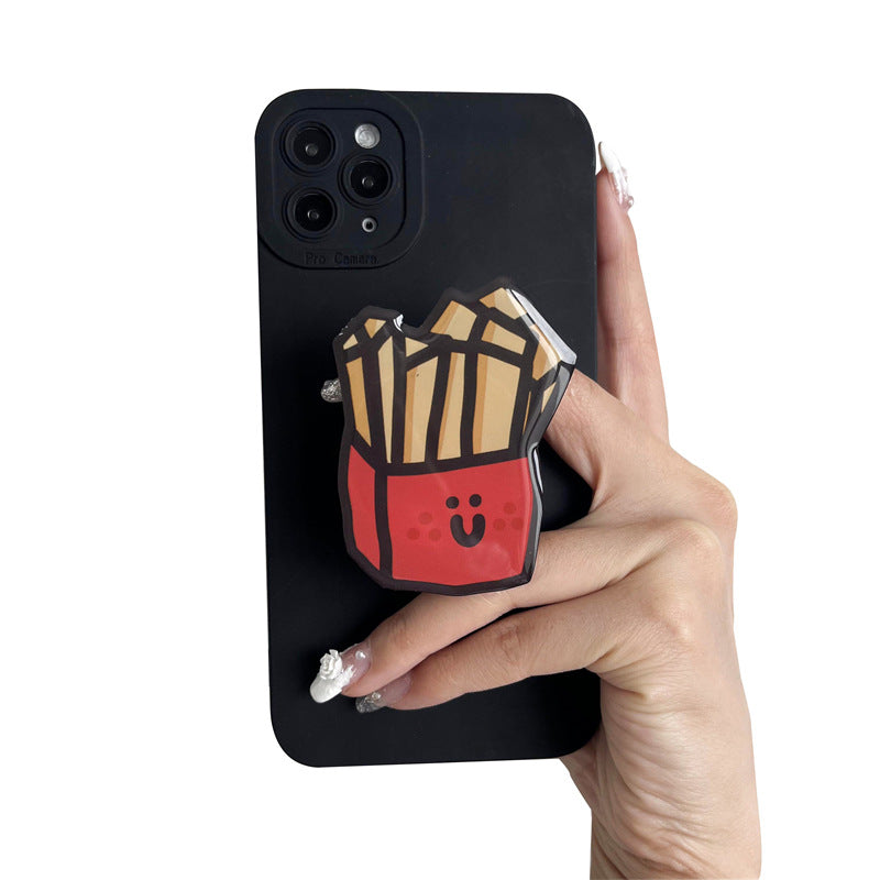 Wholesale Cartoon Banana Burger French Fries Acrylic Airbag Mobile Phone Holder