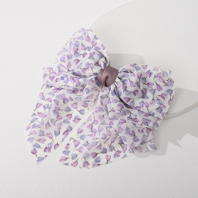 Venta al por mayor Pinza de pelo del nudo del arco de la malla de la tela