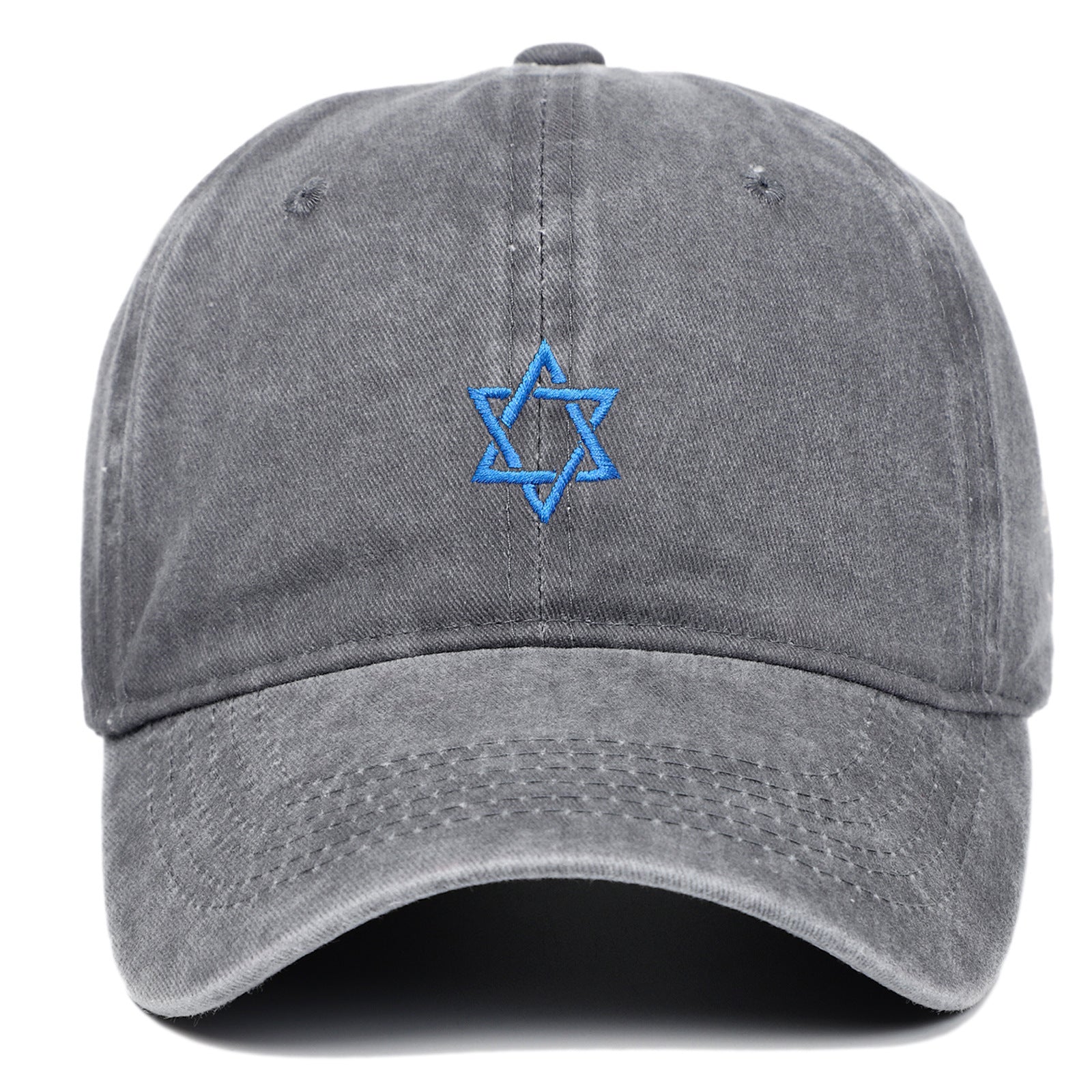 Wholesale of Five Pointed Star Embroidered Cotton Baseball Caps
