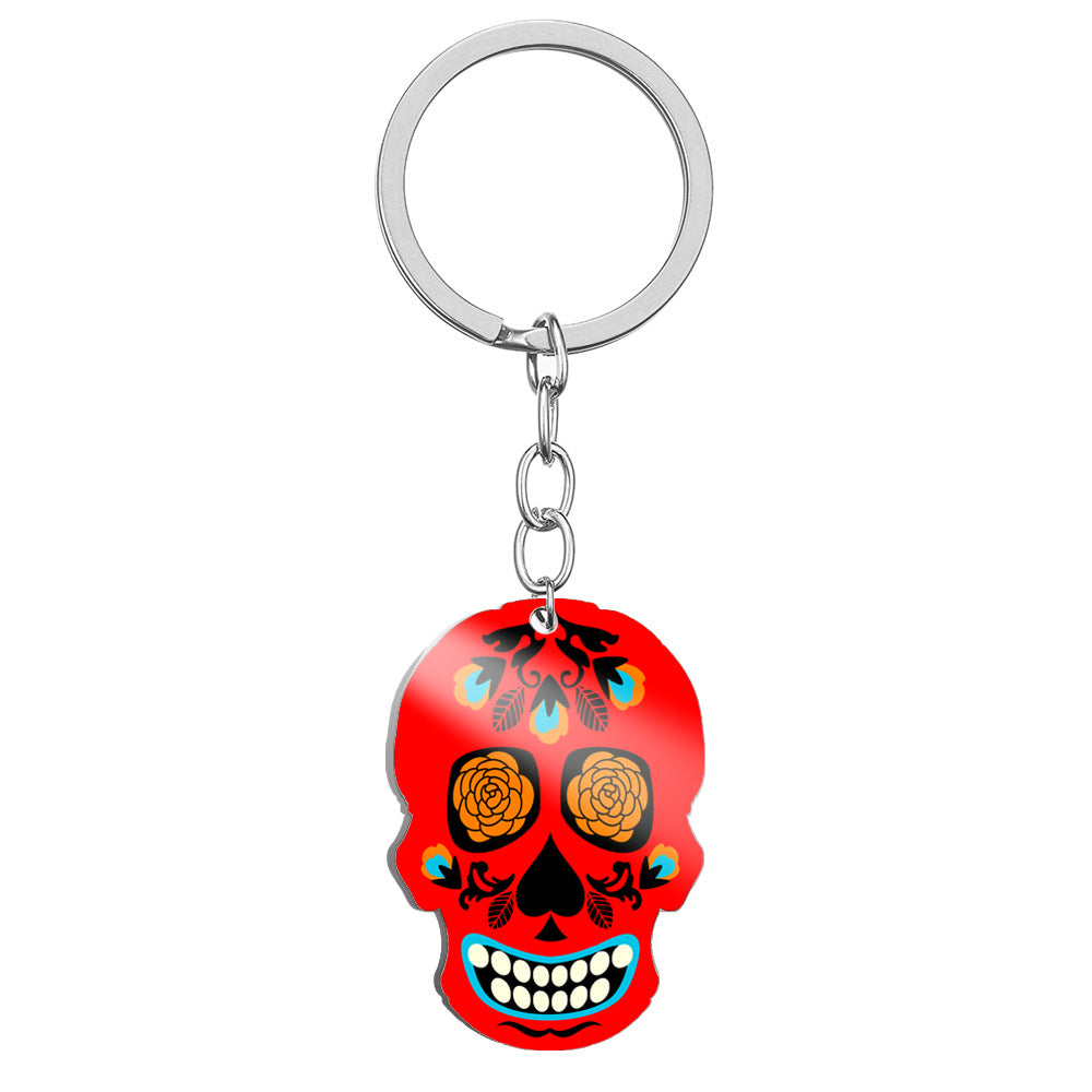 Wholesale Stainless Steel Skull Keychain