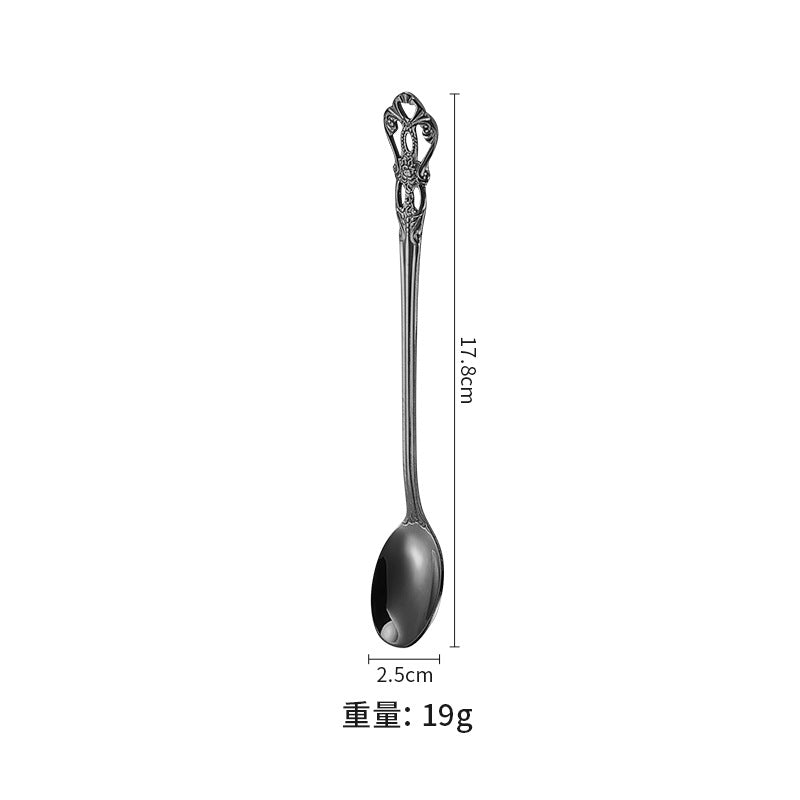Wholesale Stainless Steel Long Handle Hollow Stirring Spoon
