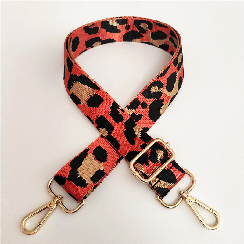 Wholesale Nylon Colorful Leopard Print Adjustable Shoulder Straps