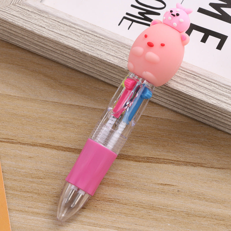 Wholesale Plastic Four Color In One Color Ballpoint Pen