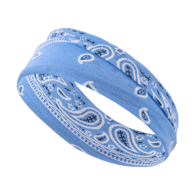 Venda al por mayor lazo elástico del pelo de la tela de la cruz del lado estrecho