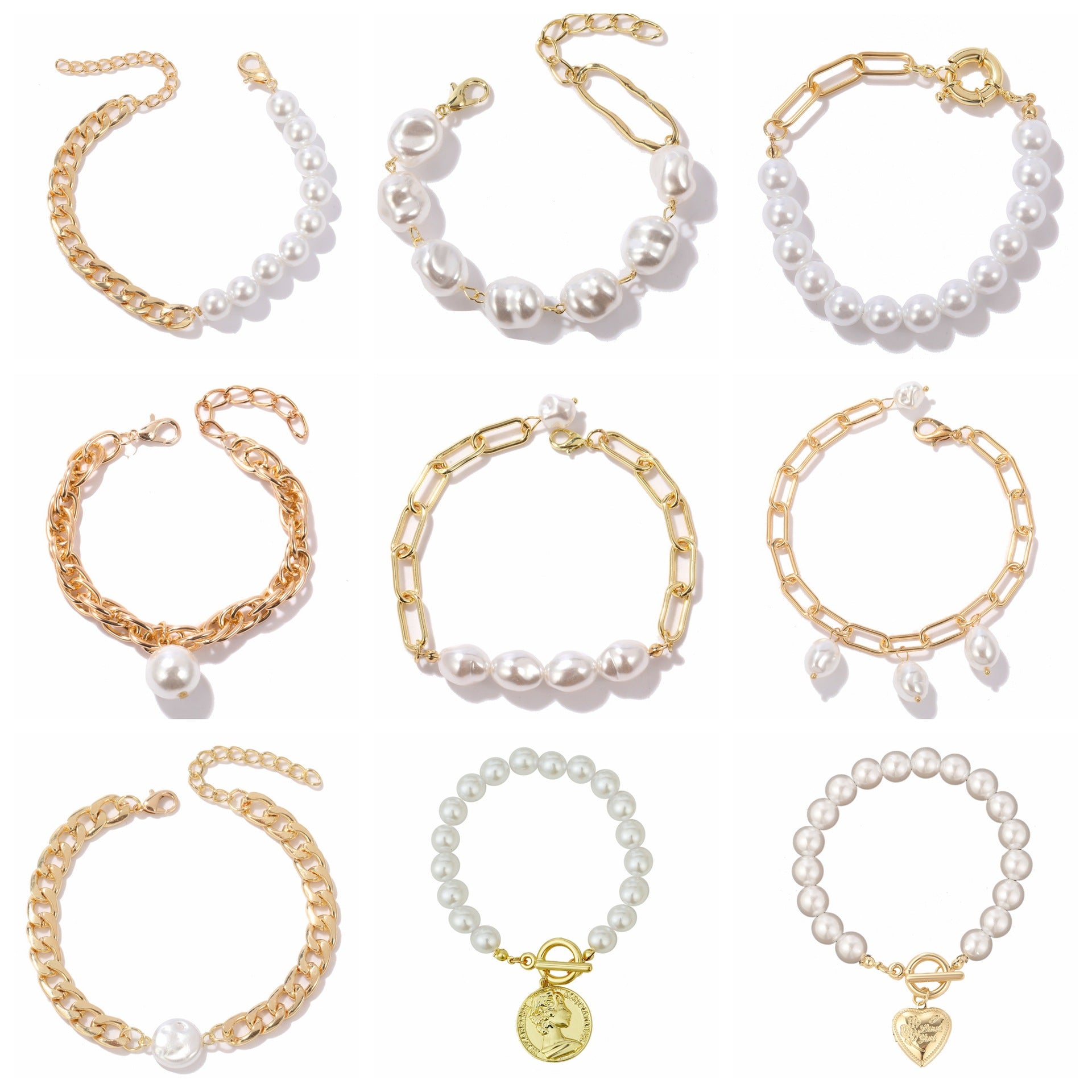 Wholesale Bohemian Pearl Alloy Bracelet