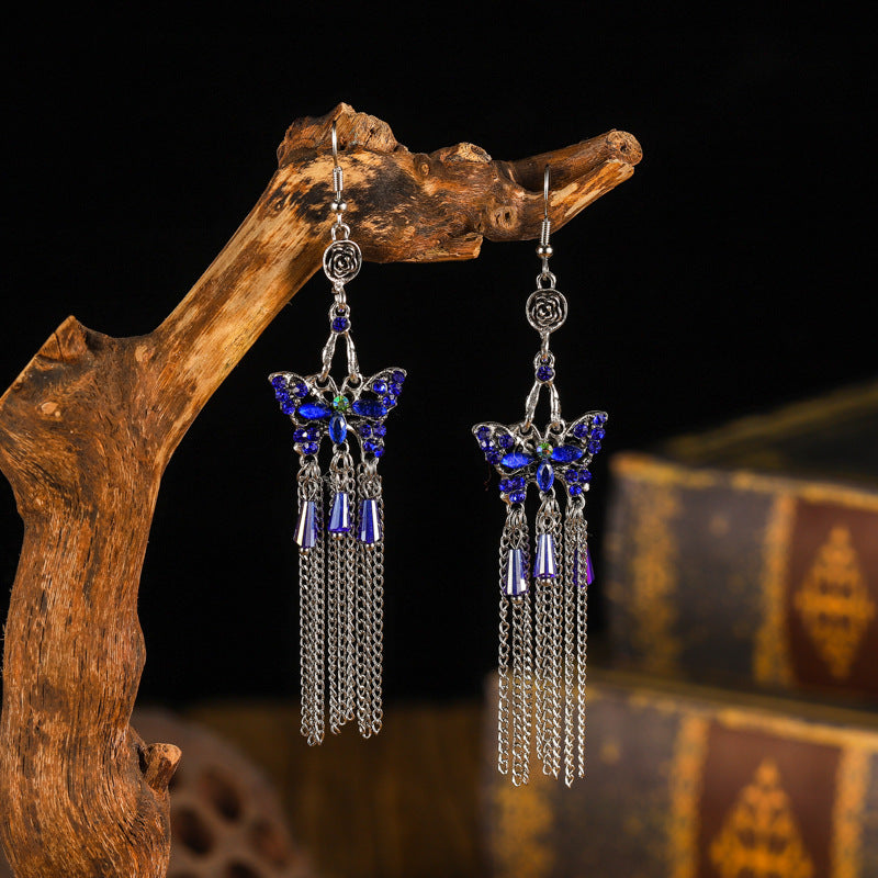 Pendientes De Aleación Larga De Múltiples Capas De Estilo Chino Al Por Mayor