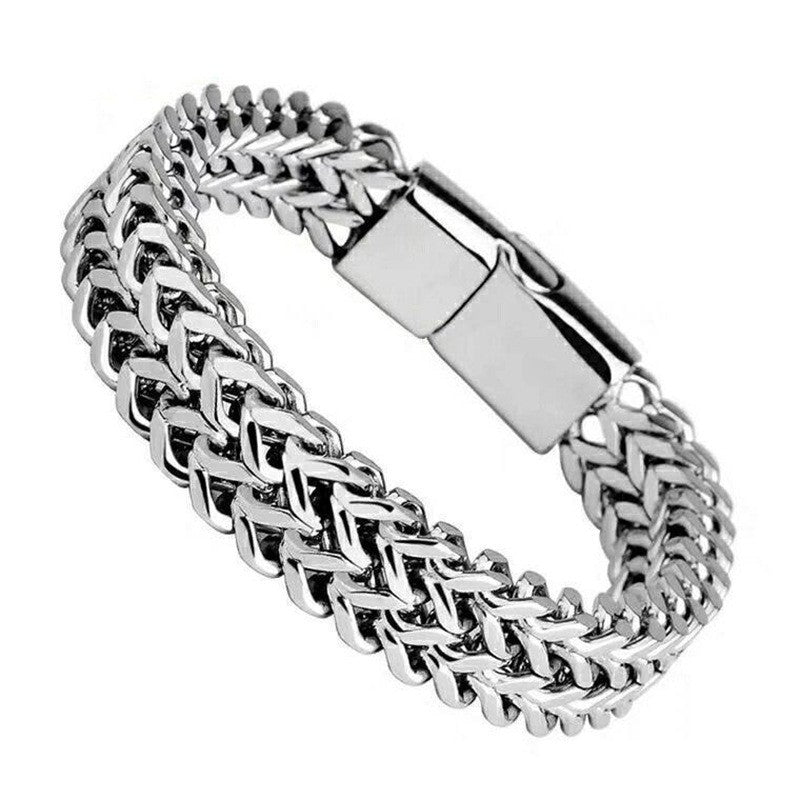 Wholesale Double Wall Stainless Steel Men's Bracelet