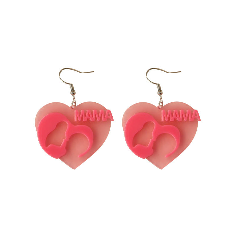 Wholesale Mother's Day Acrylic Earrings