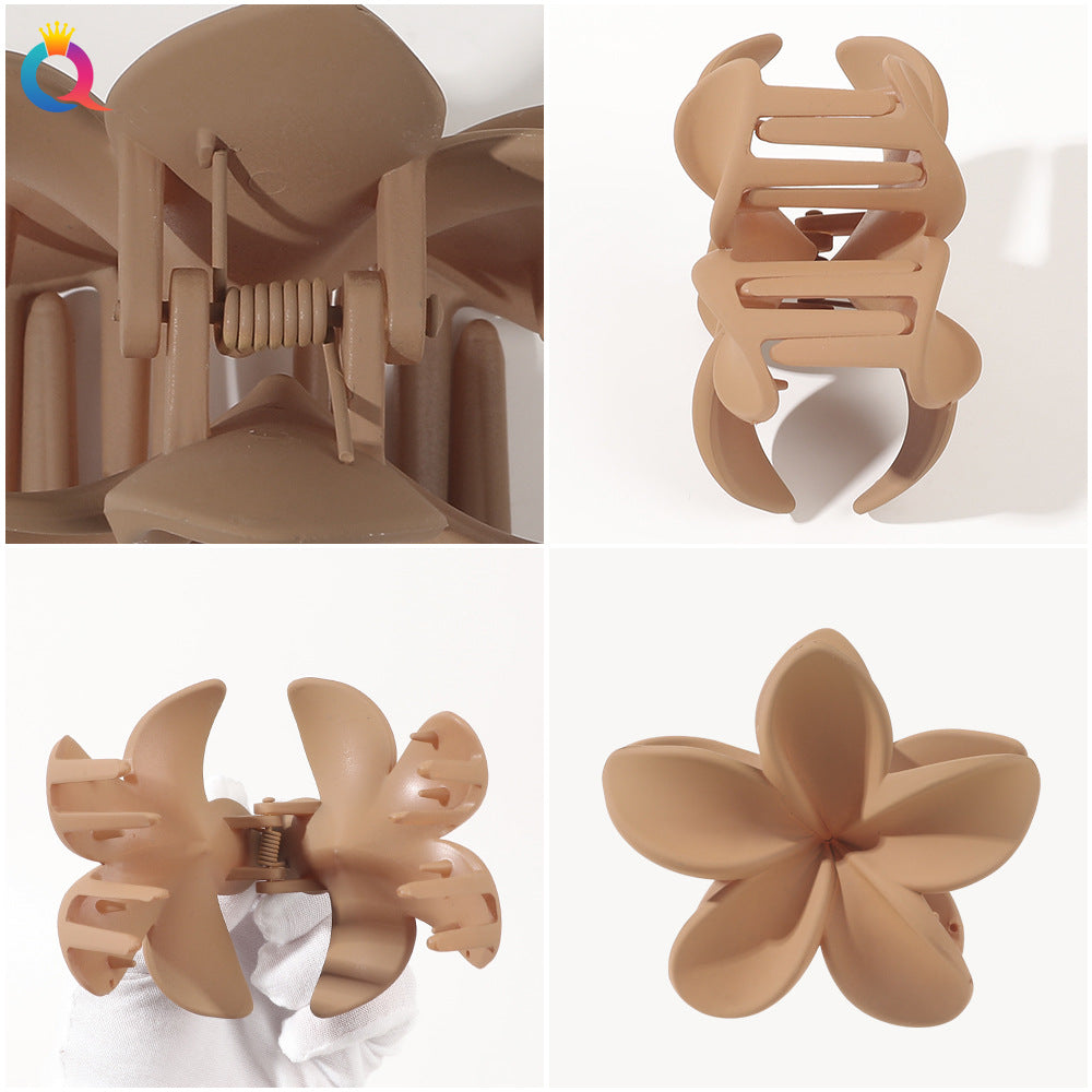 Wholesale Solid Color Frangipani Grab Clips