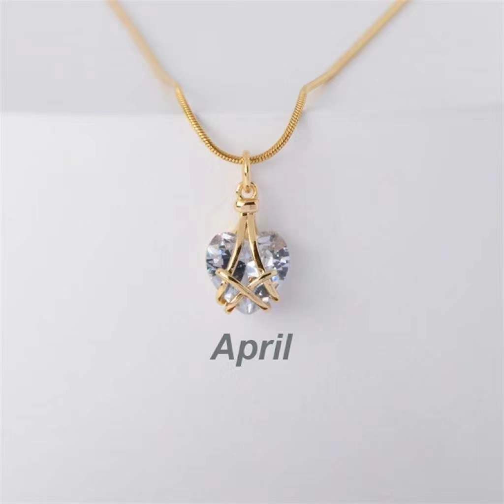 Collar De Amor De Castillo De Diamantes De Aleación Al Por Mayor