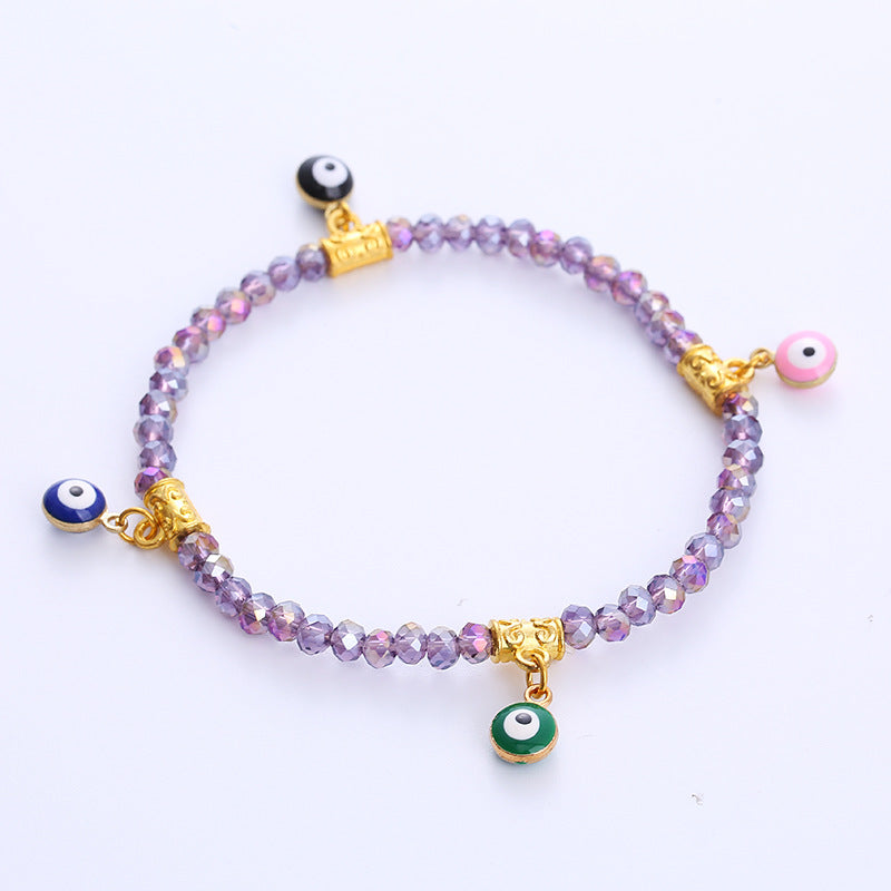 Pulsera De Aleación De Cristal De Ojo De Diablo al por mayor