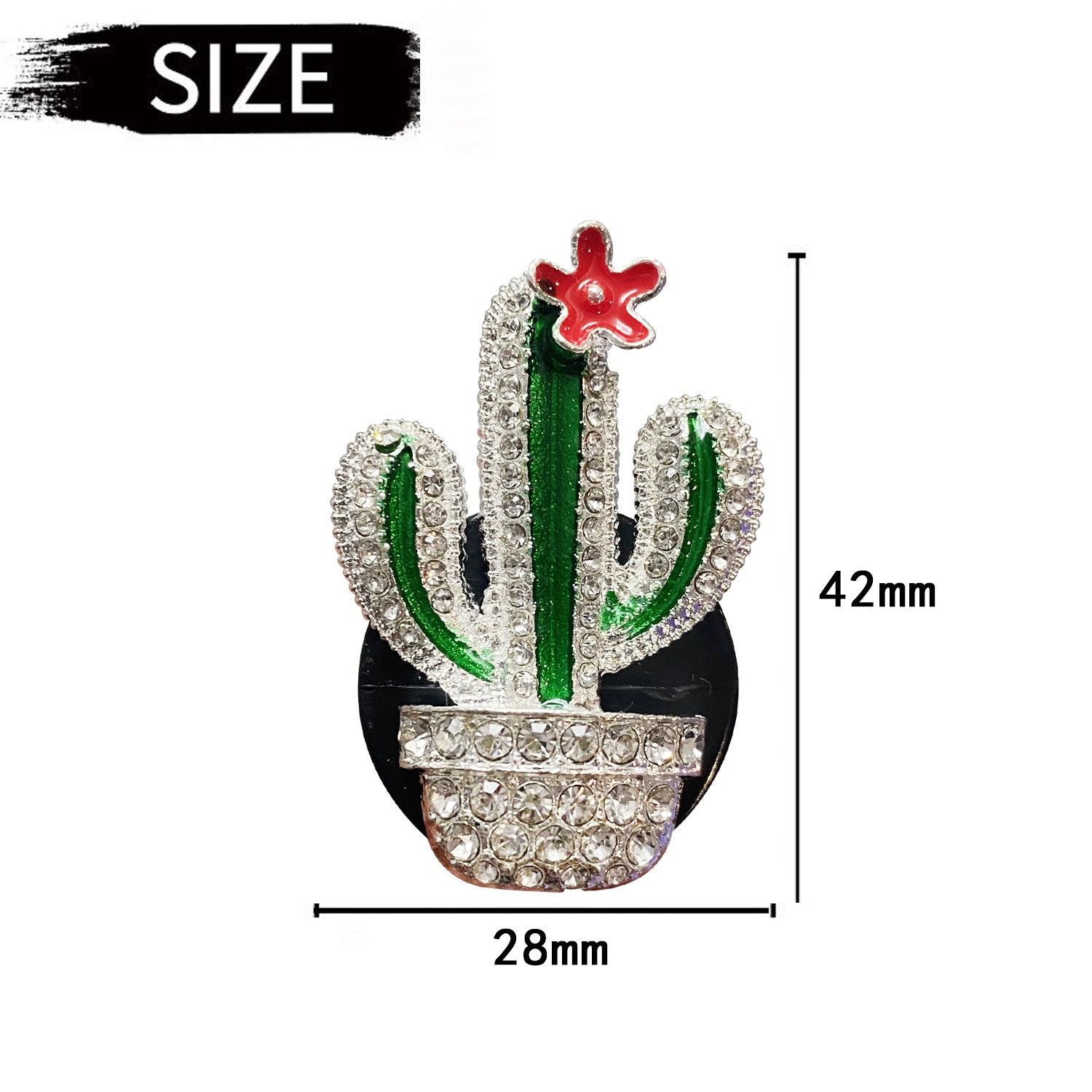 Venta al por mayor Decoración de coche de cristal de trébol de metal