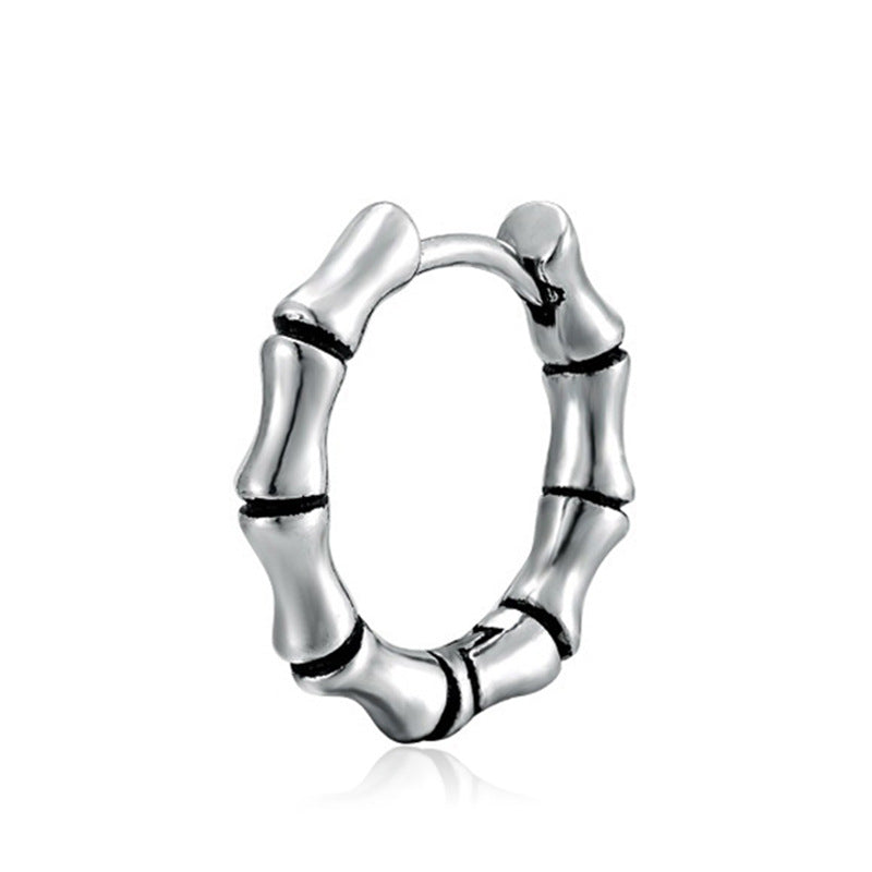 Wholesale Metallic Bamboo Stainless Steel Earrings