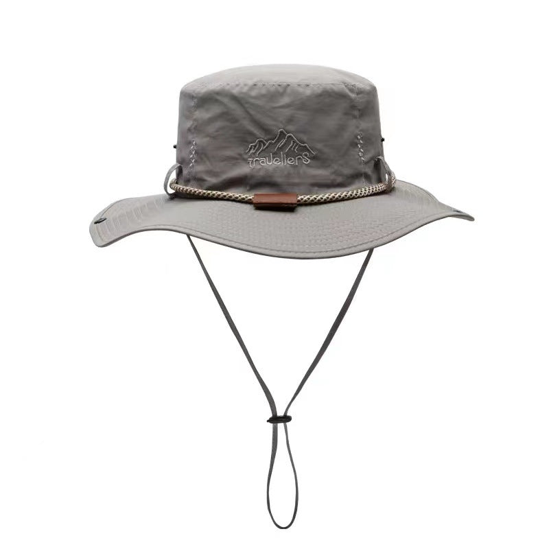 Poliéster de algodón al por mayor Borro grande para protector solar Sombreros de pescador