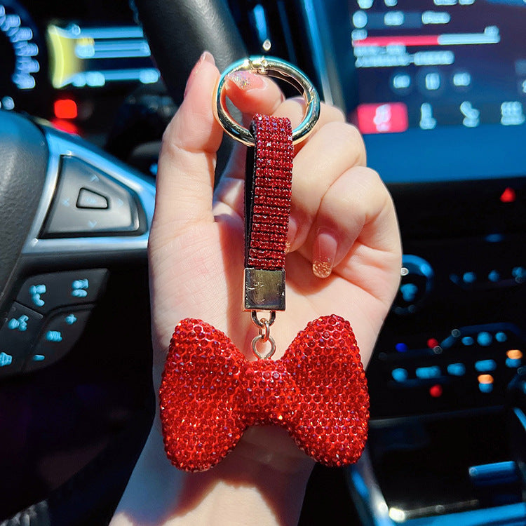 Venta al por mayor Llavero encantador del arco del diamante