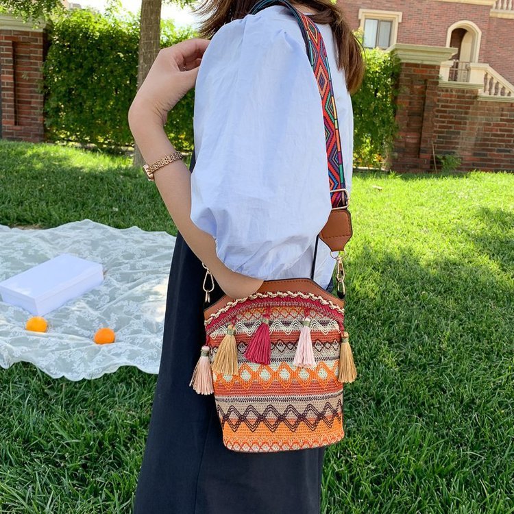 Bolso De Hombro Estilo Étnico De Lona al por mayor