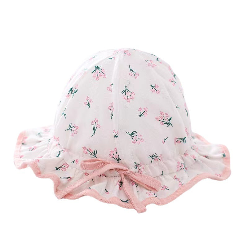 Wholesale Small Floral Cotton Kids Bucket Hat