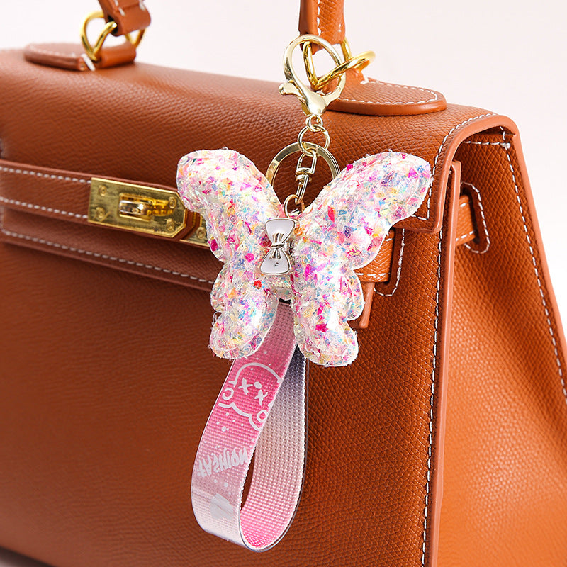Wholesale Sequin Butterfly Keychain