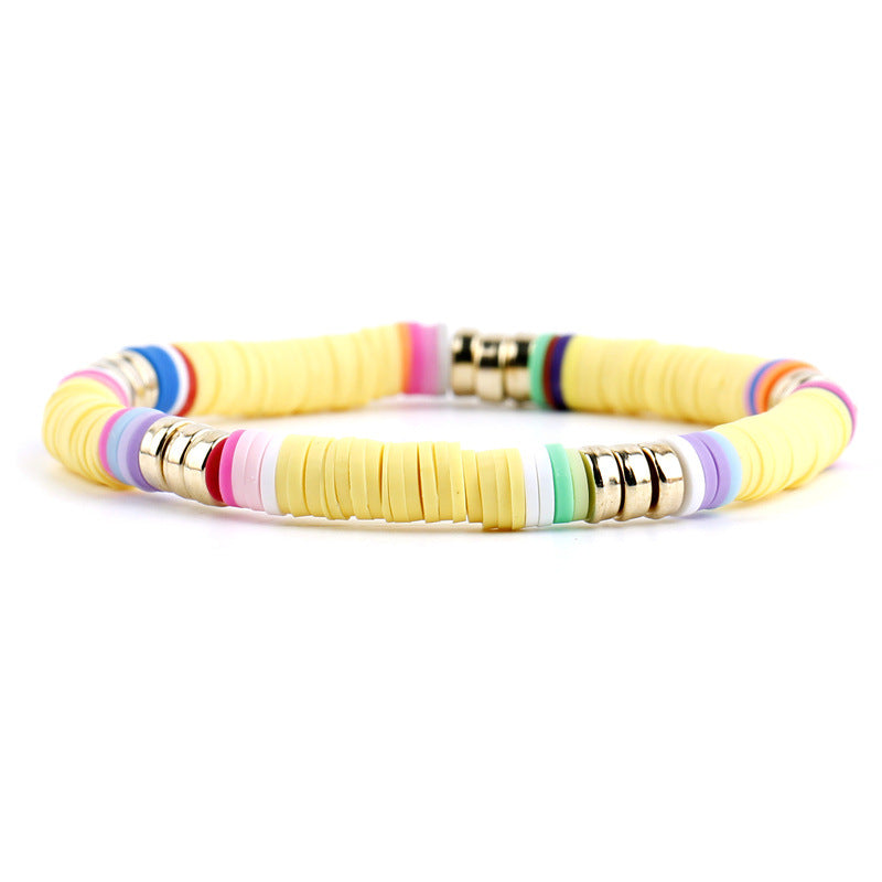 Wholesale Multicolor Soft Pottery Bracelet