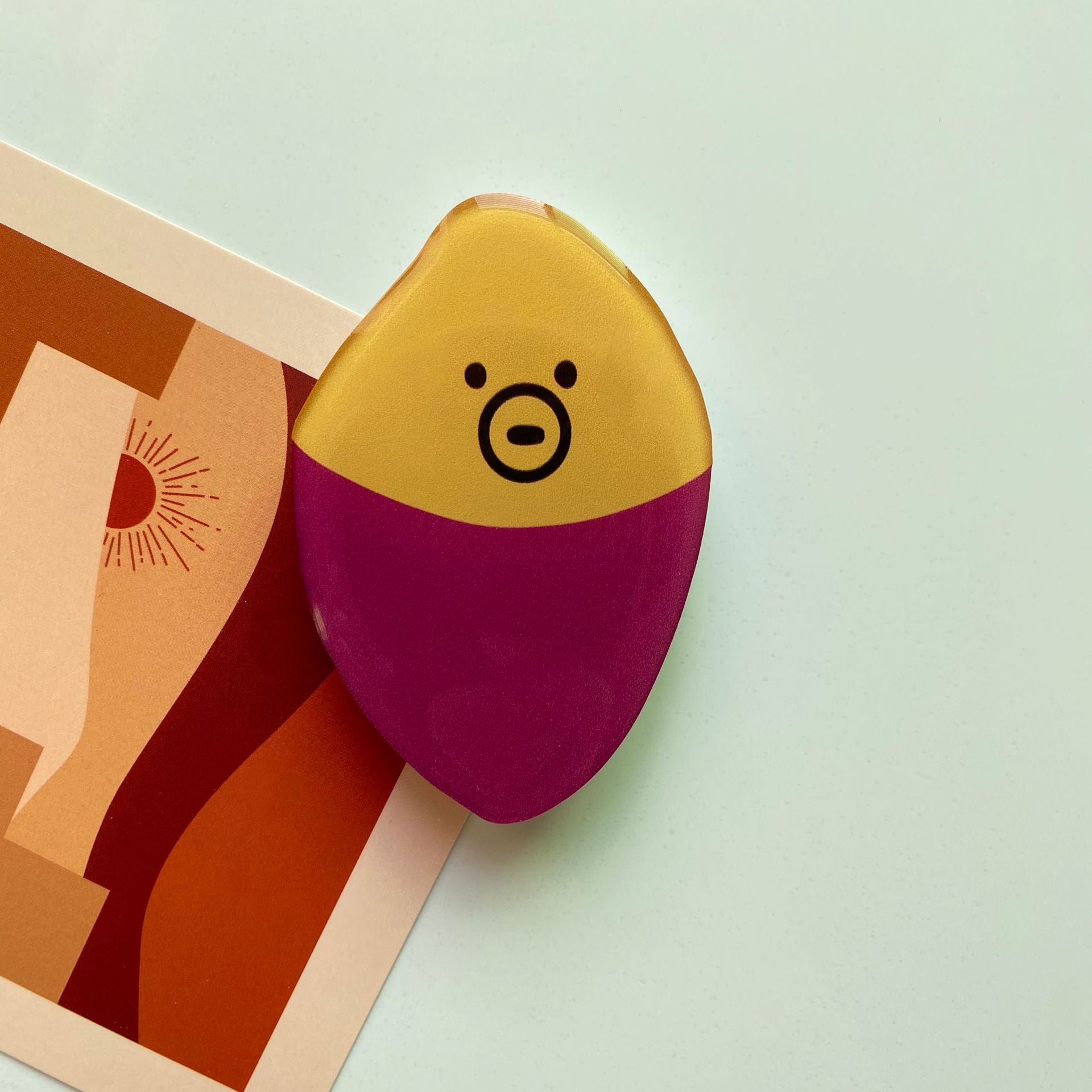 Tenedor retráctil de la hebilla del teléfono de la historieta de acrílico al por mayor