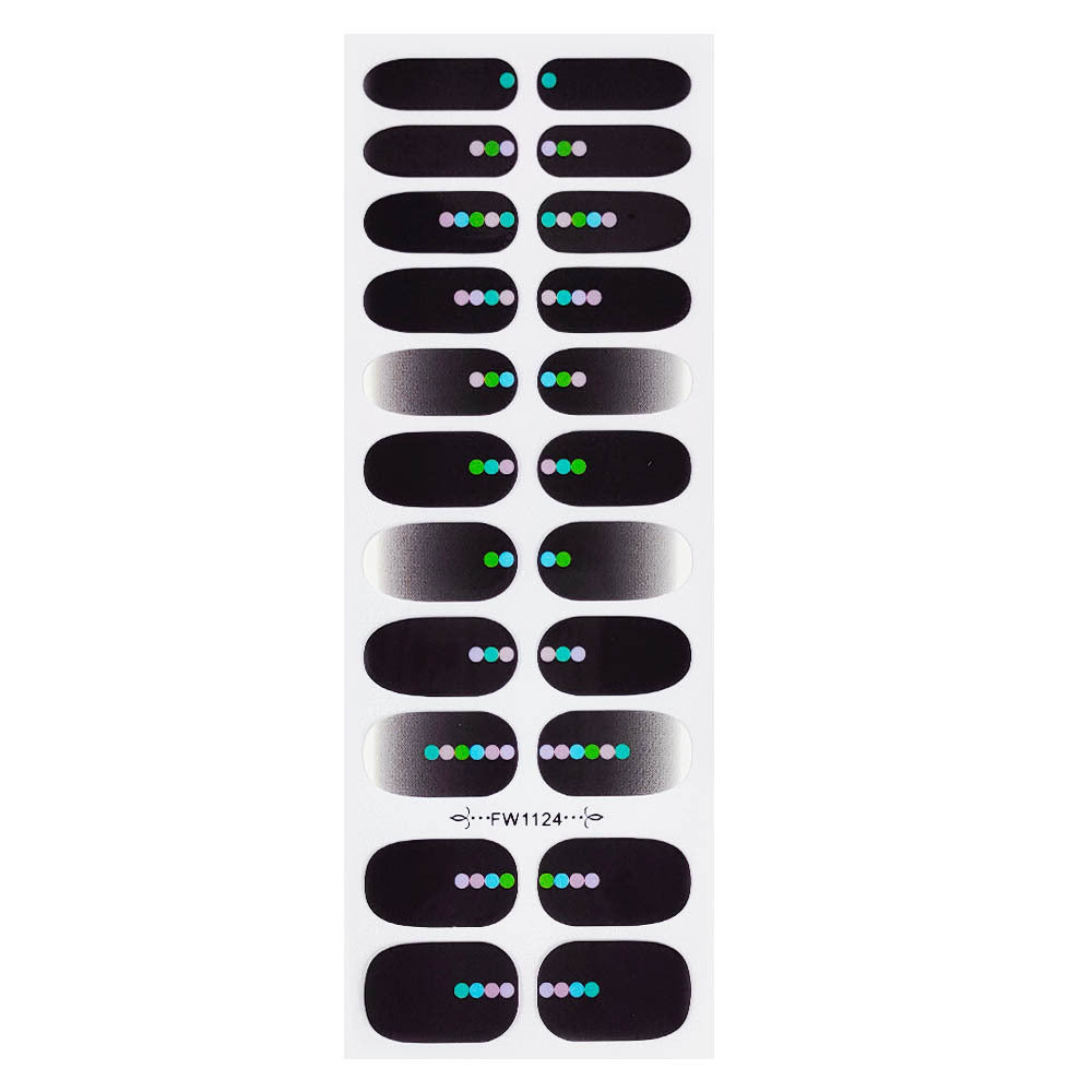 Wholesale Plastic Heart Nail Art Stickers