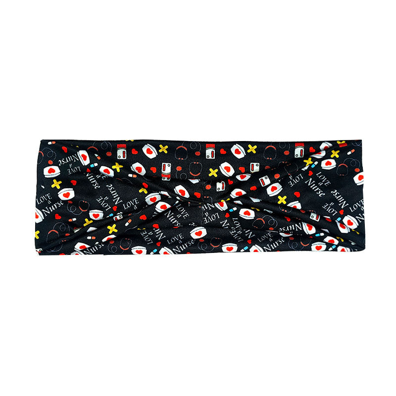 Wholesale Milk Silk Printing Medical Fabric Headband