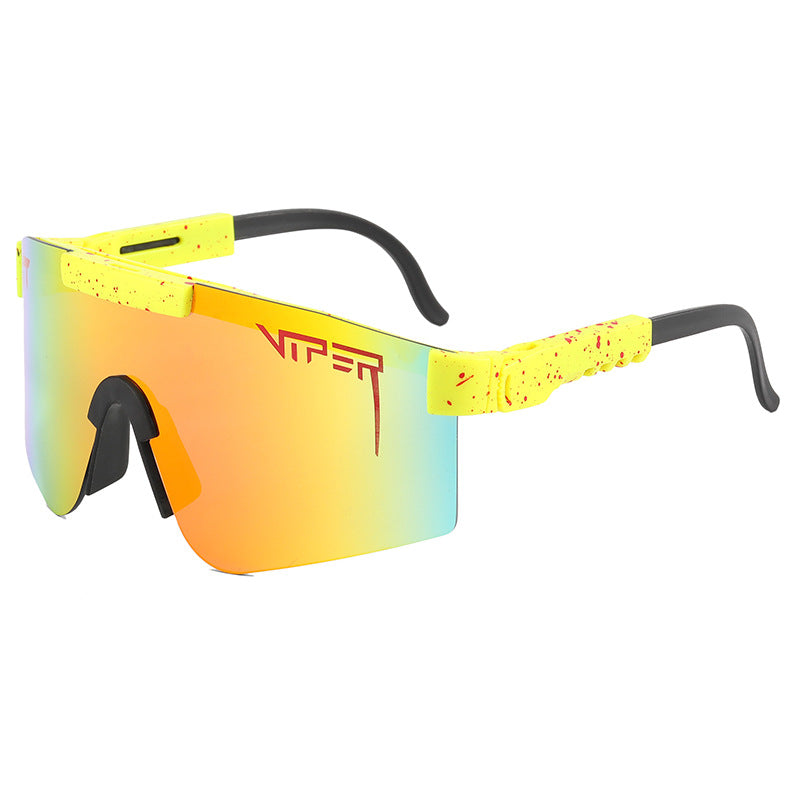 Wholesale PC Large Frame Colorful Cycling Sunglasses 12PCS