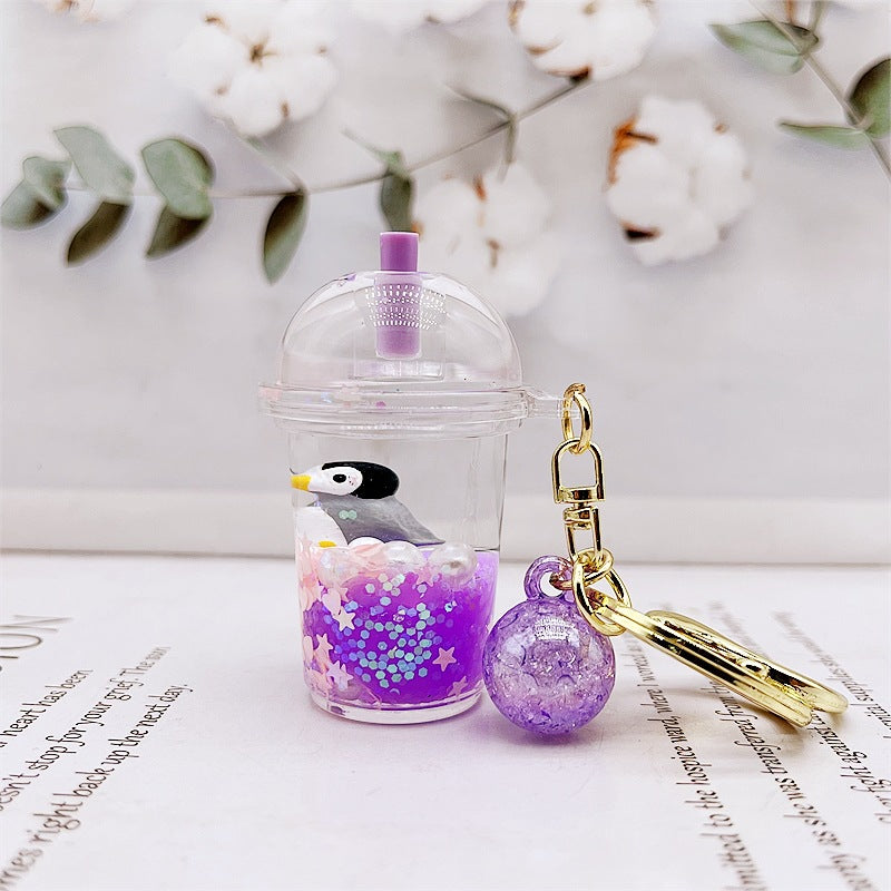 Wholesale Acrylic Sea Animal Floating Creative Keychain