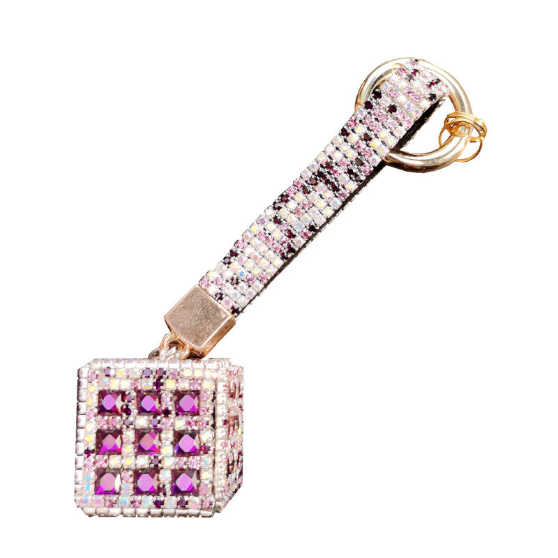 Wholesale Rubik's Cube Diamond Keychain
