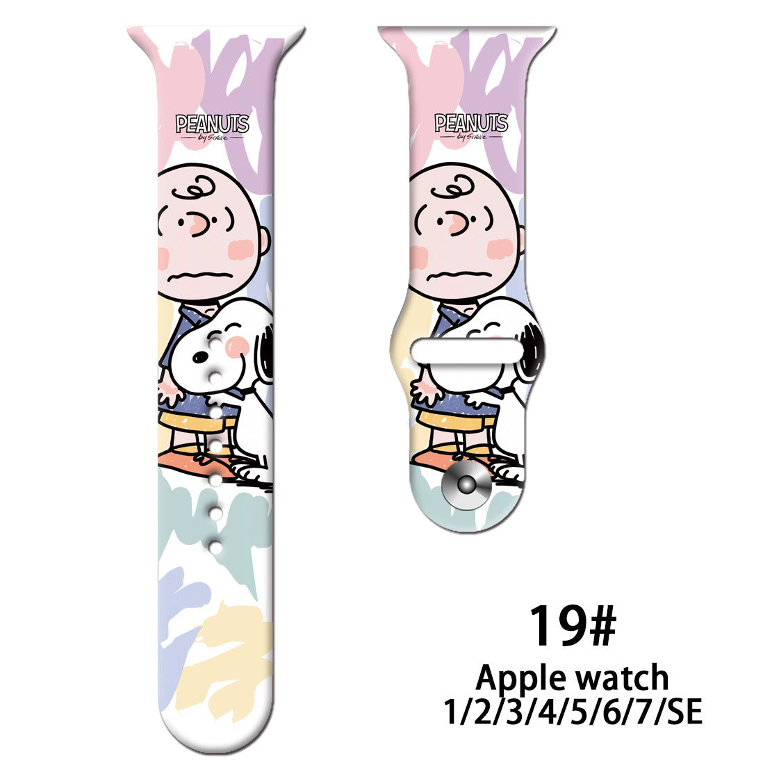 Wholesale Personalized Printed Silicone Watch Strap Watch Band